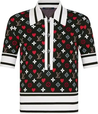 Game On Contrast Stripe Polo Top