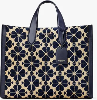 Kate Spade Manhattan Spade Flower Chenille Large Tote