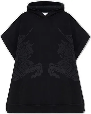 Burberry Jacquard Hooded Poncho