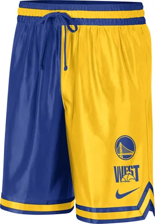 Golden State Warriors Courtside Nike Men's Dri-FIT NBA Graphic Shorts in Yellow