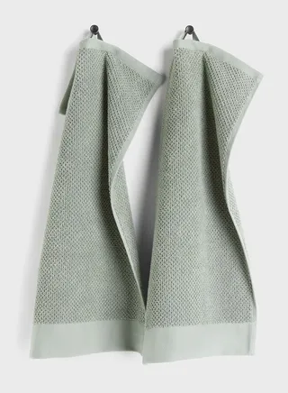 2-Pack Cotton Terry Guest Towels-30X50