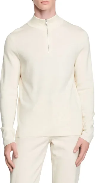 Half Zip Wool Sweater