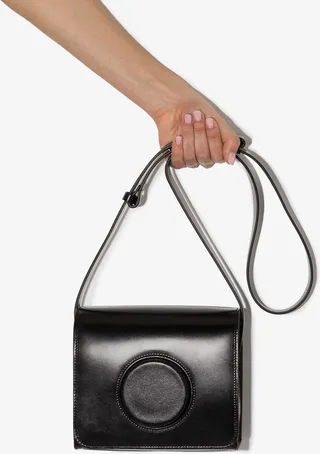 Black Leather Camera Bag