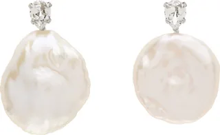 Simone Rocha Silver Pearl Earrings