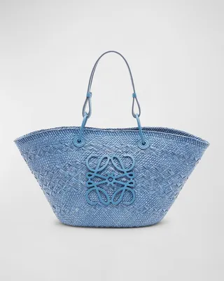 x Paula’s Ibiza Large Anagram Basket Tote Bag
