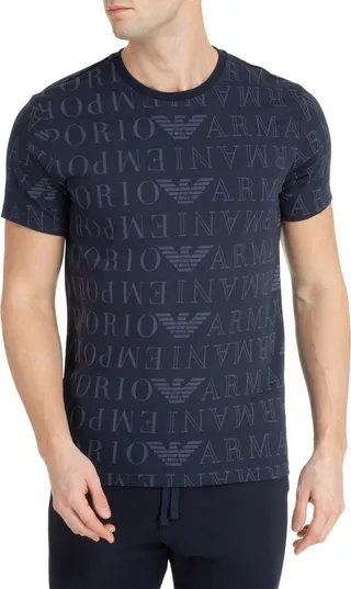 Emporio Armani Logo Detailed Crewneck T-Shirt