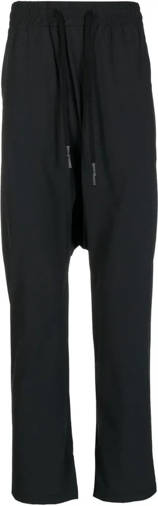 Drawstring Straight-Leg Trousers