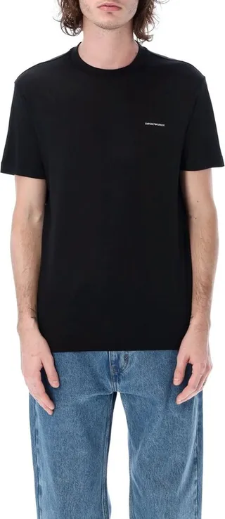 Emporio Armani Logo Printed Crewneck T-Shirt
