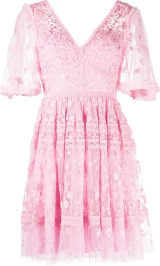 Sweetheart lace minidress