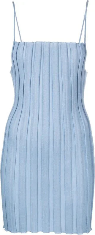 Katrine ribbed mini dress