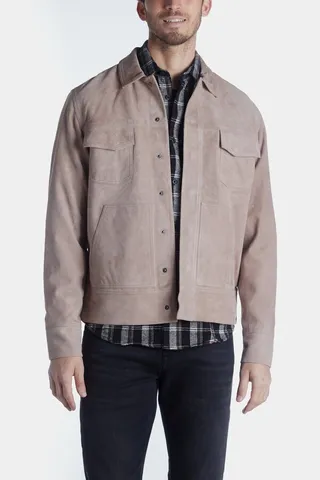 Suede Jean Jacket