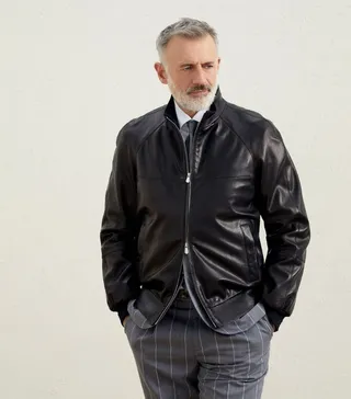 Brunello Cucinelli Leather Jacket