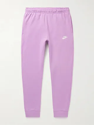 Sportswear Club Slim-Fit Logo-Embroidered Cotton-Blend Jersey Sweatpants