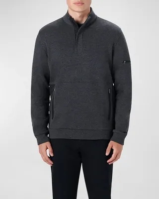 Men's Quarter-Zip Knit Sweatshirt