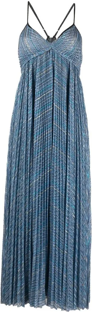 Pleated Empire-Line Dress