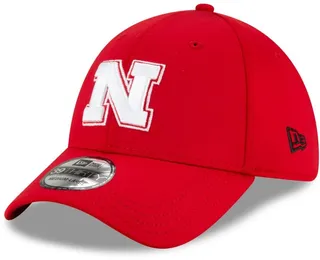Men's New Era Scarlet Nebraska Huskers Campus Preferred 39Thirty Flex Hat