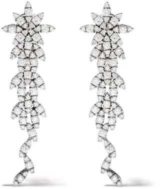 18kt white gold Ghirlanda diamond earrings