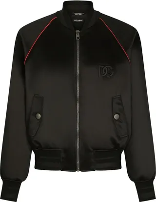 Logo-Patch Bomber Jacket