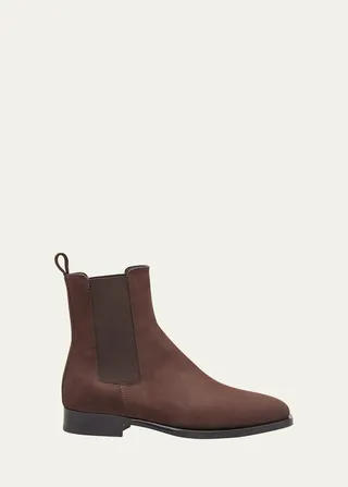 Grunge Suede Chelsea Booties