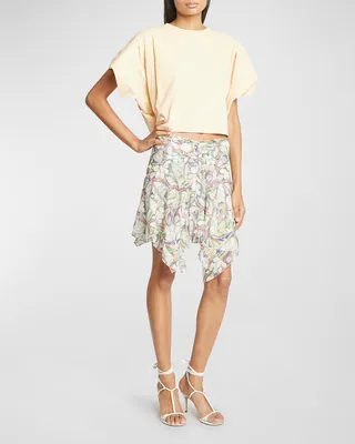 Lysea Floral Handkerchief Mini Skirt