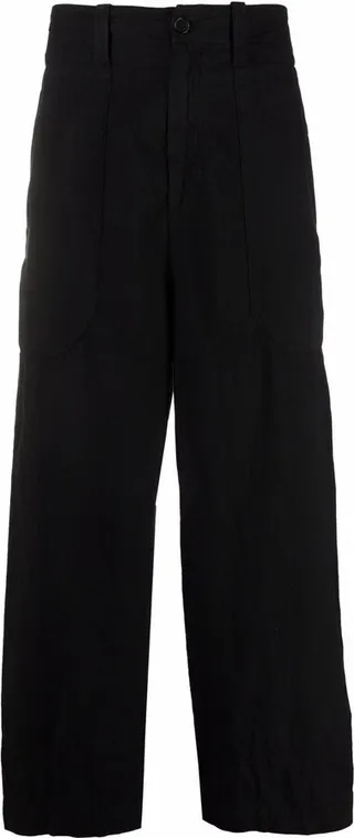Cropped Wide Leg Trousers