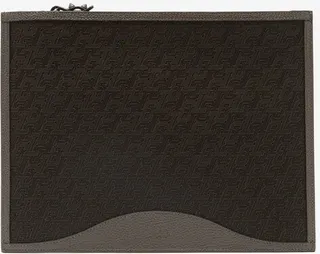 Pifpouch Grained-leather Zip Pouch