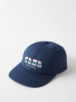 Casa Clouds-embroidered Cotton-twill Cap