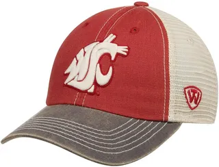Men's Crimson and Tan Washington State Cougars Offroad Trucker Hat