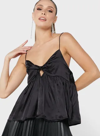 Tie Detail Cami Crop Top