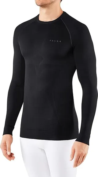 Falke Maximum Warm Crew Neck (Black) Men's Clothing