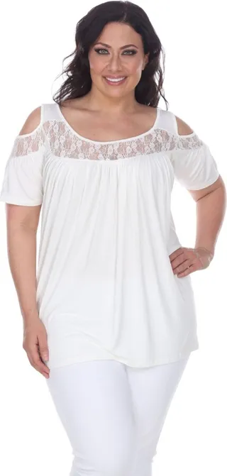 White Mark Plus Size Bexley Tunic Top