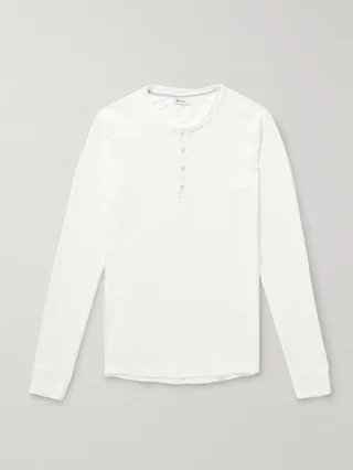 Karl Heinz Organic Cotton-Jersey Henley T-Shirt