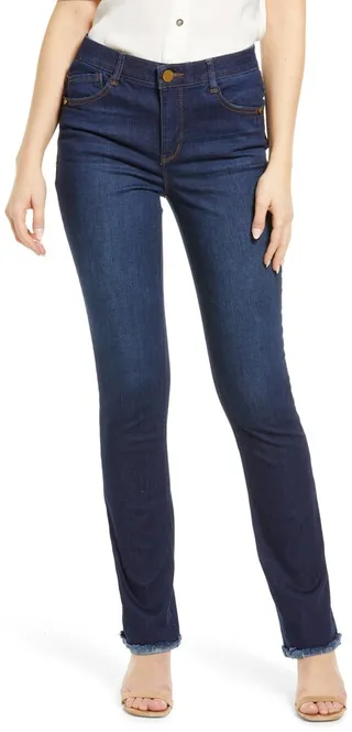 'Ab'Solution Bootcut Clean Reverse Fray Hem High Rise Jeans