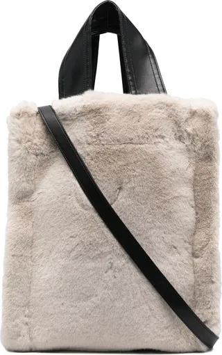 Faux-Fur Design Tote Bag