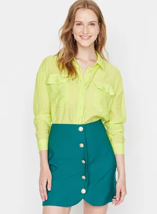Button Detail Skirts