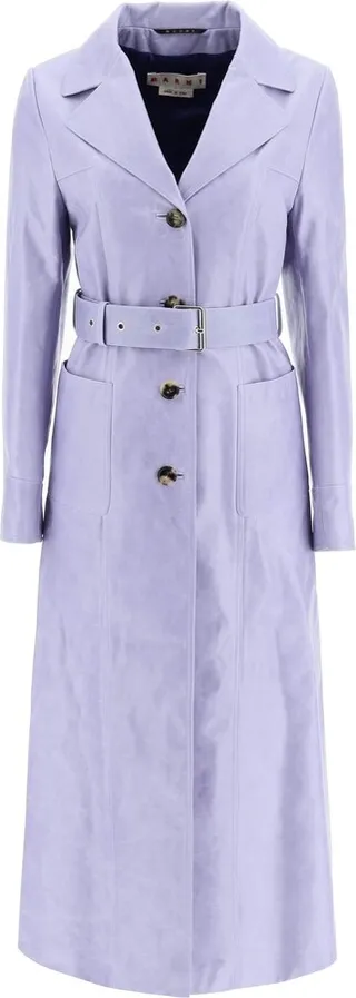 Marni Long Leather Coat