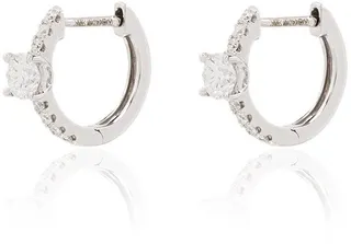 18kt Gold Diamond-Embellished Earrings
