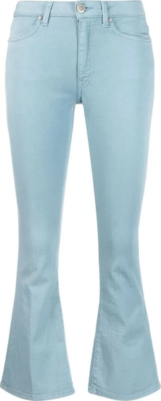 Logo-Patch Bootcut Jeans