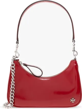 Tory Burch Mercer Glossy Small Shoulder Bag