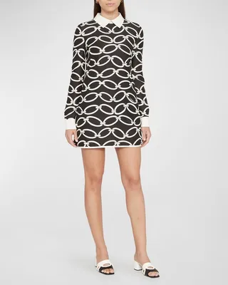 Crepe Couture 1967 Chain Mini Dress