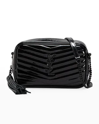 Lou Mini Monogram YSL Patent Camera Bag