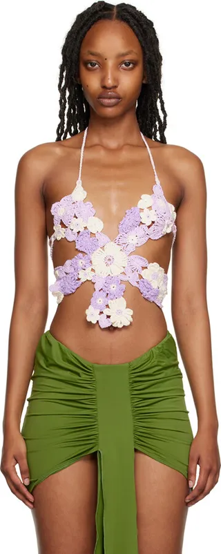Marco Rambaldi Purple Flower Camisole