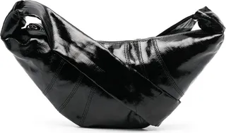 High-Shine Finish Croissant Bag