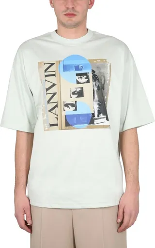Lanvin Graphic Printed Crewneck T-Shirt
