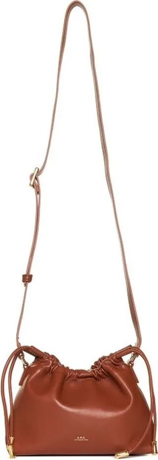 A.P.C. Ninon Logo Embossed Mini Shoulder Bag