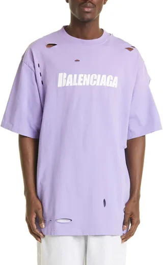 Logo Destroyed Graphic Tee