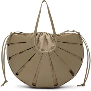 Bottega Veneta Taupe Large 'The Shell' Tote