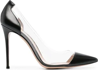Plexi pointed-toe 105mm pumps