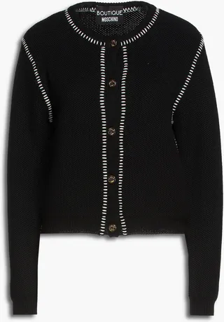 Knitted wool cardigan