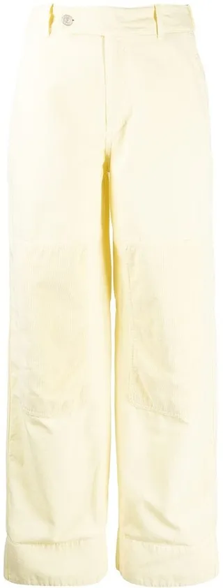 Cotton Straight-Leg Trousers